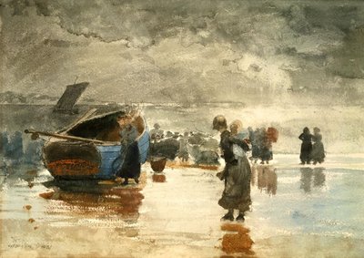 Op het Zand door Winslow Homer